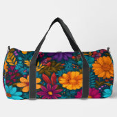 Florales Reise Muster Duffle Bag (Vorderseite)