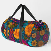 Florales Reise Muster Duffle Bag (Rechte Ecke)
