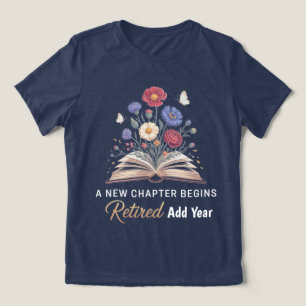 Florales Rentnerdasein für Lehrer Ein neues Kapite Tri-Blend Shirt