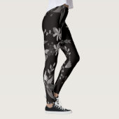 florales Schwarz Leggings (Rechts)