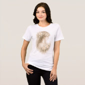 Florales Silhouette Tri-Blend Shirt (Vorderseite voll)