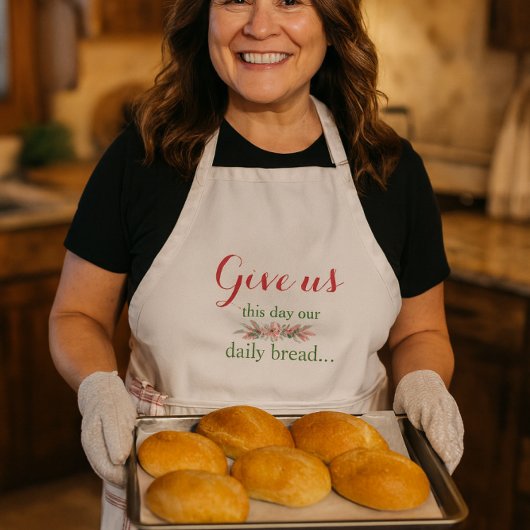 Florales tägliches Brotsgebet Schürze