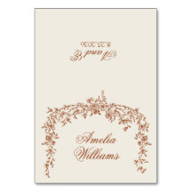 Florales Verbranntes Orange Beige Boho Terrakotta 