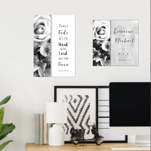 Florales Wort Gottes Poster