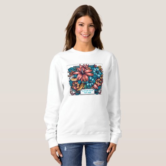 Floralexplosion Sweatshirt (Vorne ganz)