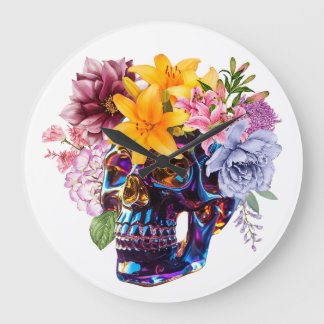 FLORALFUNKTION GROßE WANDUHR