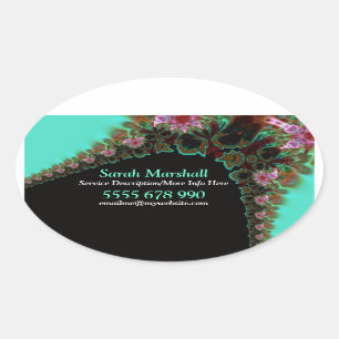 Floralia Lace Artistic Label Aufkleber