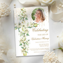 Floralische Lilien-Kreuz-Feier des Lebens Begräbni