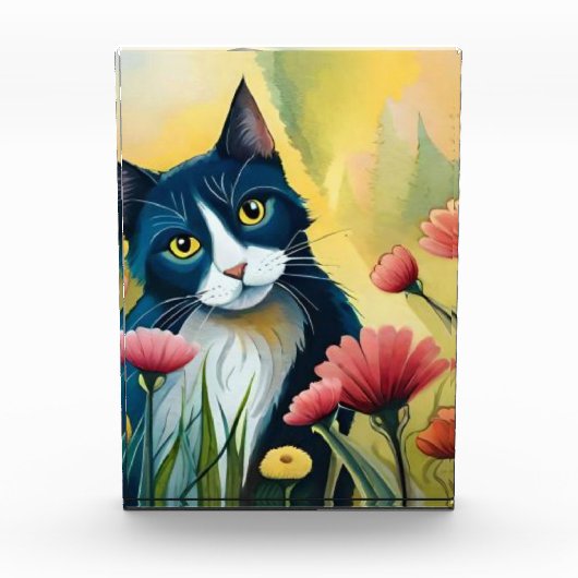 FLoralkatze Fotoblock (Vorderseite)