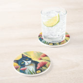 FLoralkatze Getränkeuntersetzer (Seite)