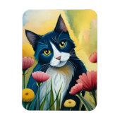 FLoralkatze Magnet (Vertikal)
