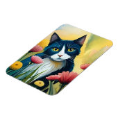 FLoralkatze Magnet (Linke Seite)