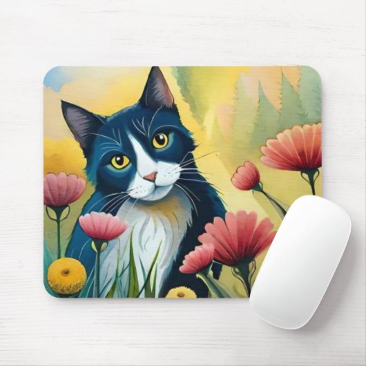 FLoralkatze Mousepad (Mit Mouse)