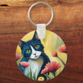 FLoralkatze Schlüsselanhänger (Vorderseite)