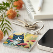 FLoralkatze Schlüsselanhänger (Vorderseite rechts)