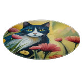 FLoralkatze Schneidebrett (Ecke)