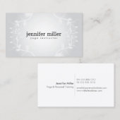 FLORALLE BRANCHEN AUF GRAUEM HINTERGRUND VISITENKARTE (Vorne/Hinten)