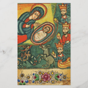 FLORALLE CHRISTMAS PARCHMENT, ANNAHME VON MAGI BRIEFPAPIER