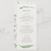 FLORALLE MENÜKARTE (Vorne/Hinten)