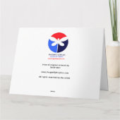 FloralLetter B Grußkarte - von der Original-Kunst Karte (Rückseite)