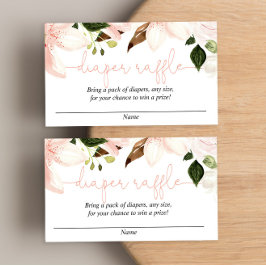 Florallilililie Baby Dusche Windel Gewinnkarten Begleitkarte