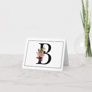 FLORALMONOGRAMM INITIAL B