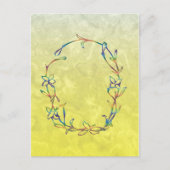FLORALMONOGRAMM O POSTKARTE (Vorderseite)