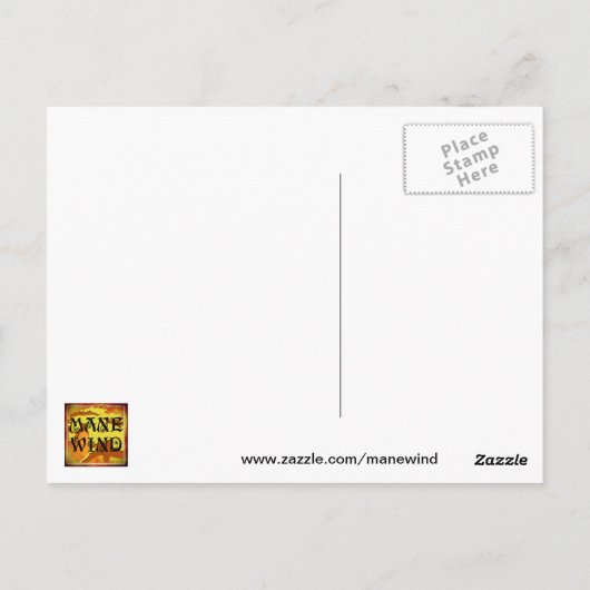 FLORALMONOGRAMM P POSTKARTE (Rückseite)