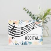 Floralmusik Einladung (Stehend Vorderseite)