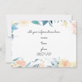 Floralmusik Einladung (Rückseite)