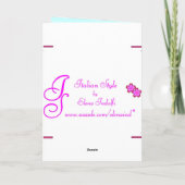 FloralOsterkarte Feiertagskarte (Rückseite)