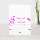 FloralOsterkarte Feiertagskarte (Rückseite)