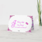 FloralOsterkarte Feiertagskarte (Rückseite)