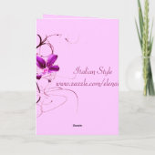 FloralOsterkarte Feiertagskarte (Rückseite)