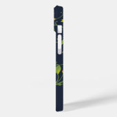 FLORALPINK ROSE VINE NAVY PERSONALISIERT Case-Mate iPhone HÜLLE (Rückseite / Links)