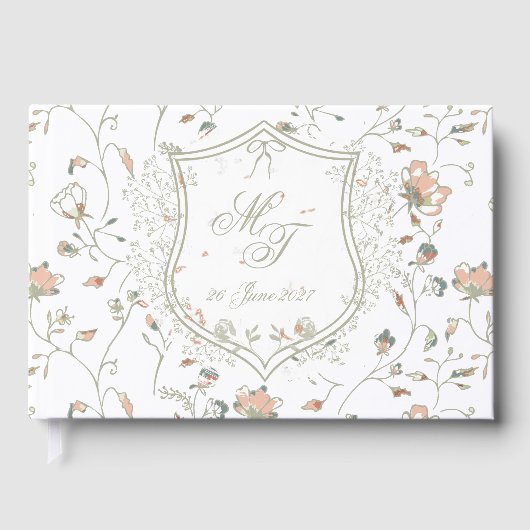 floralromantisch gästebuch (Vorderseite)