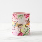 Florals Aquarell Liebe, Hoffnung, Glaube Tasse (Zentrum)