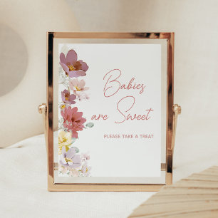 Florals Baby Bloom Baby Dusche Babys sind süß Poster