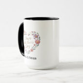 Florals Blume glücklich Muttertag Geschenk Combo Tasse (Vorderseite Links)