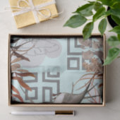 Florals Browns, Cranberry Tan & Birds Decoupage Seidenpapier (Geschenk)