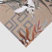 Florals Browns, Cranberry Tan & Birds Decoupage Ti Seidenpapier (Ausschnitt)