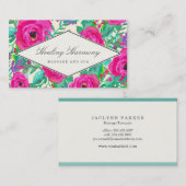 Florals Business Cards Visitenkarte (Vorne/Hinten)