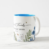 Florals Customizable Baby Dusche Gastgeschenk Tass Zweifarbige Tasse (VorderseiteRechts)