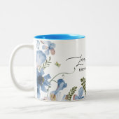 Florals Customizable Baby Dusche Gastgeschenk Tass Zweifarbige Tasse (Links)