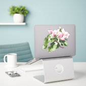 Florals Dekoupage und Crafting Aufkleber (Laptop auf Schreibtisch)