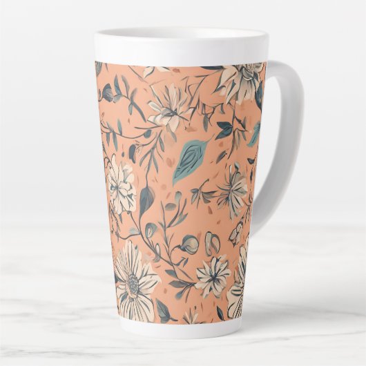 Florals Design groß Milchtasse (Rechte Ecke)