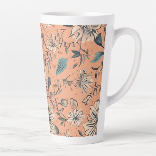 Florals Design groß Milchtasse (Rechts)