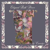 Florals Elegante Burgandy Shades mit Gold Badhandtuch Set