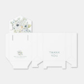 Florals Eukalyptus Grüne Namen Datum Hochzeit Geschenkschachtel (Ungefaltet)