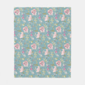 Florals Fleecedecke (Vorderseite)